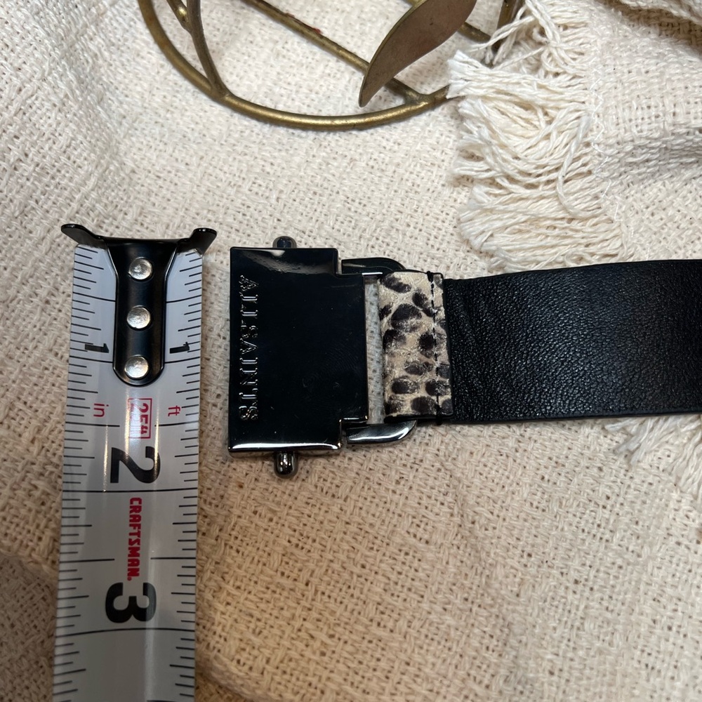 All Saints Black and Cream Phython Bracelet - Picture 8 of 12